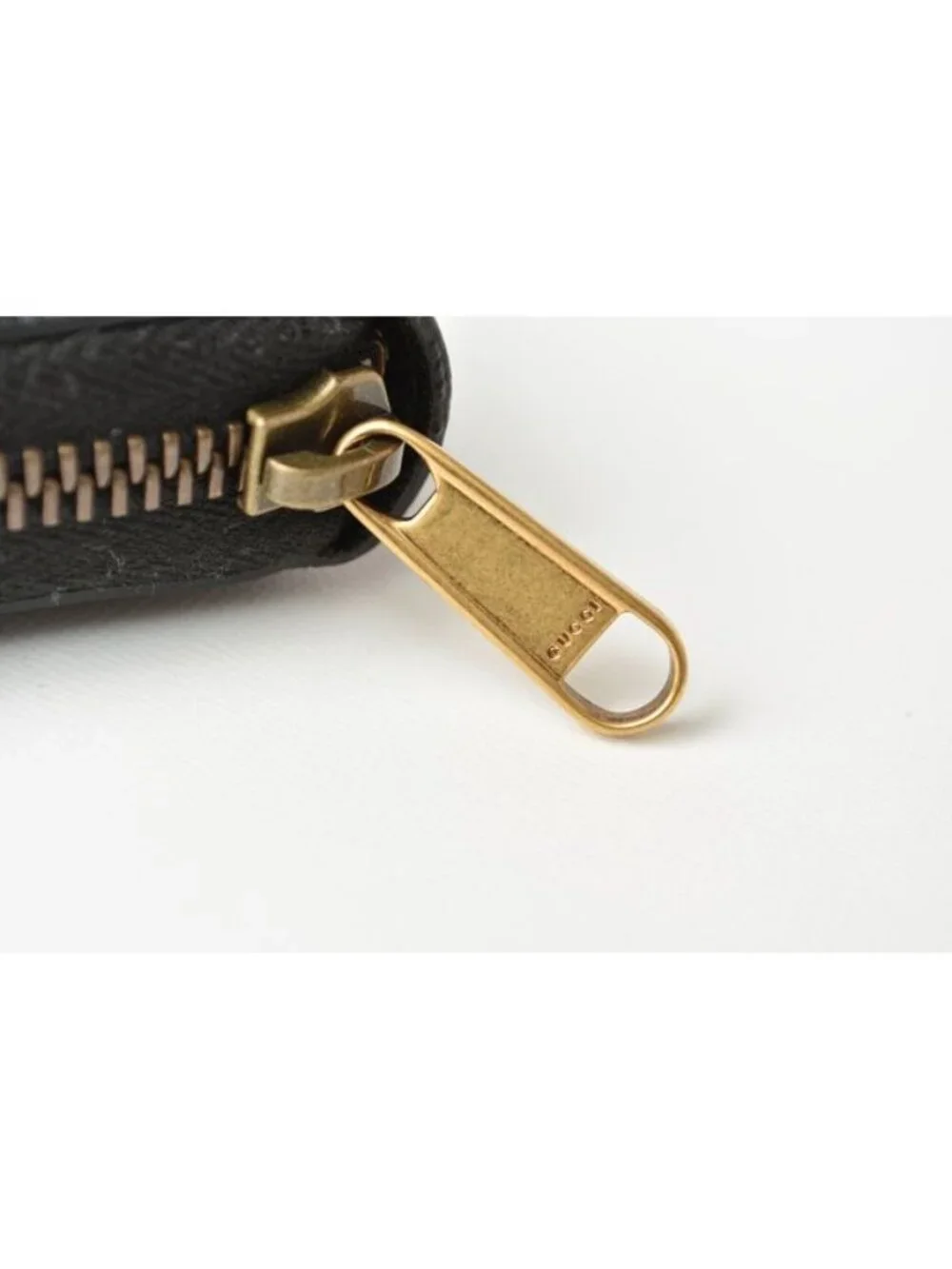 Gucci Long Wallet Vintage Logo Print Black - Picture 8 of 9